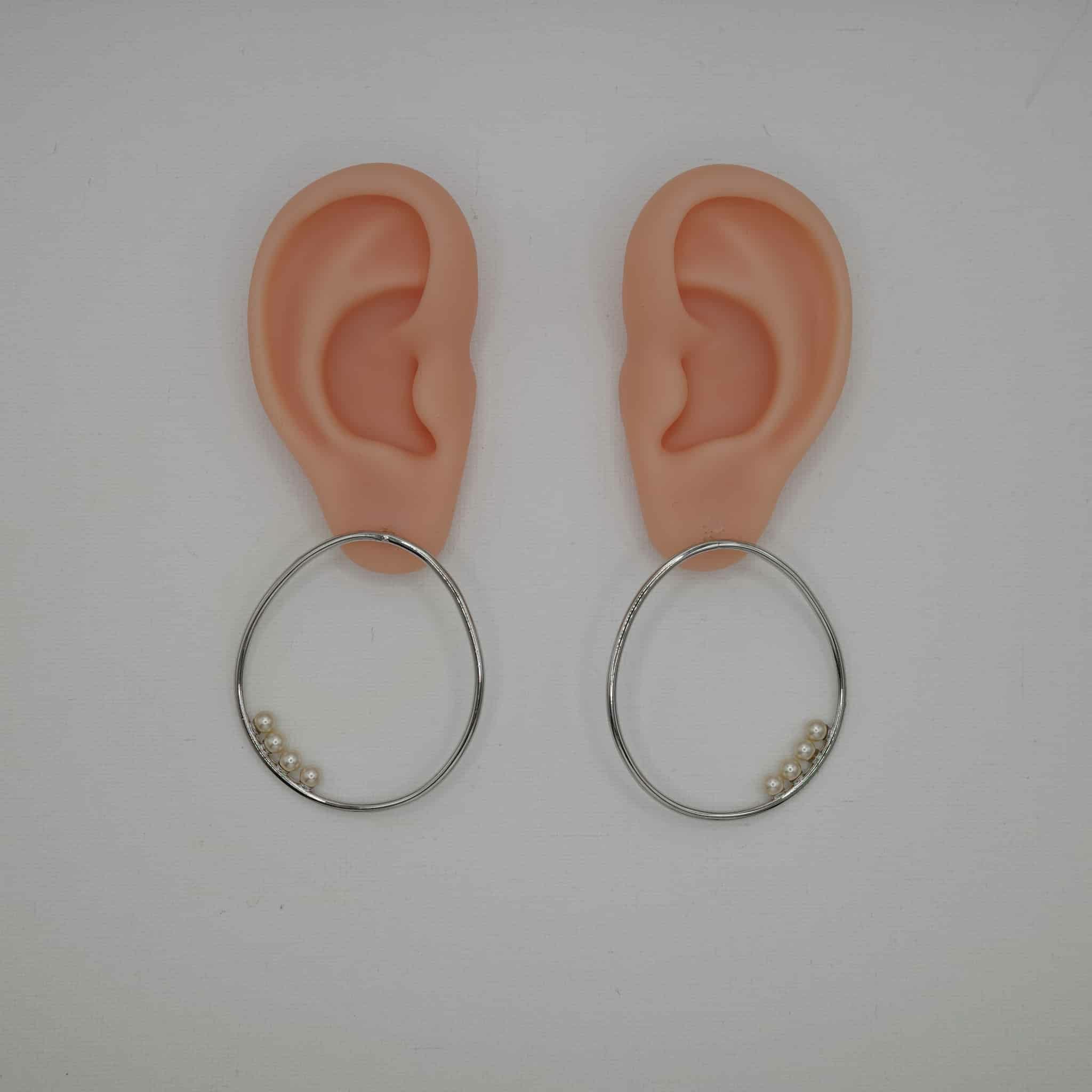 リップモンスター　ripmonster パール　フープピアス egg hoop | rippmonster